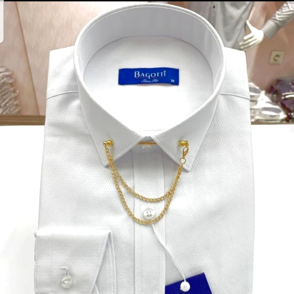 Collar Pin Dress Shirt - New